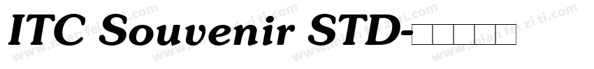 ITC Souvenir STD字体转换